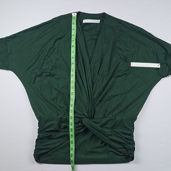 Susana Monaco -1717 NWT Long Sleeve Twist Dolman Top in Sycamore Dark Green M - Picture 11 of 11
